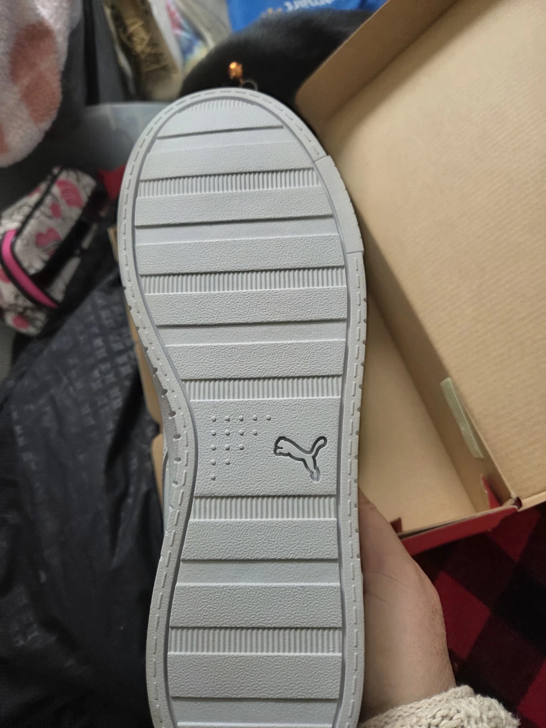 Puma White Women's Sneakers - Size 10 - photo 2