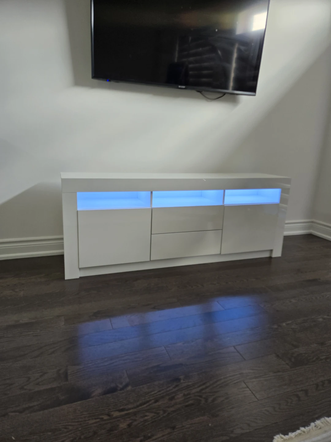 Warehouse sale new Media Console with LED Lights