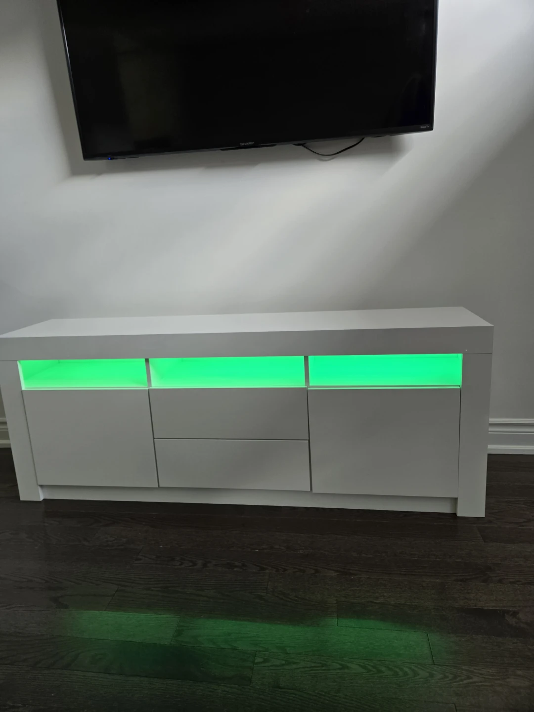 Warehouse sale new Media Console with LED Lights - photo 2