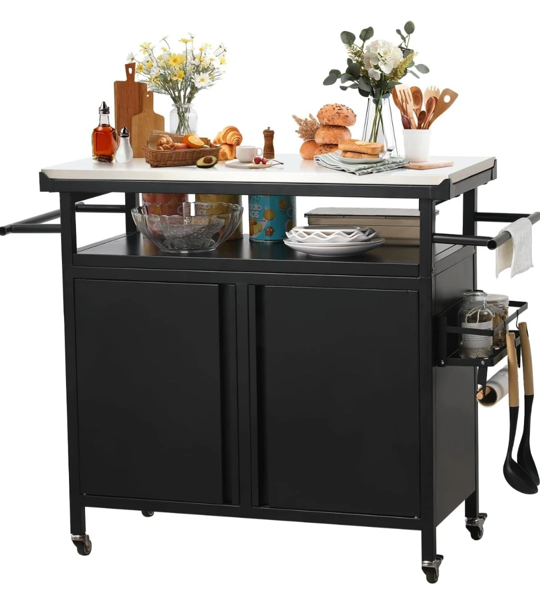 XL Rolling Bar Grill Cart - photo 2