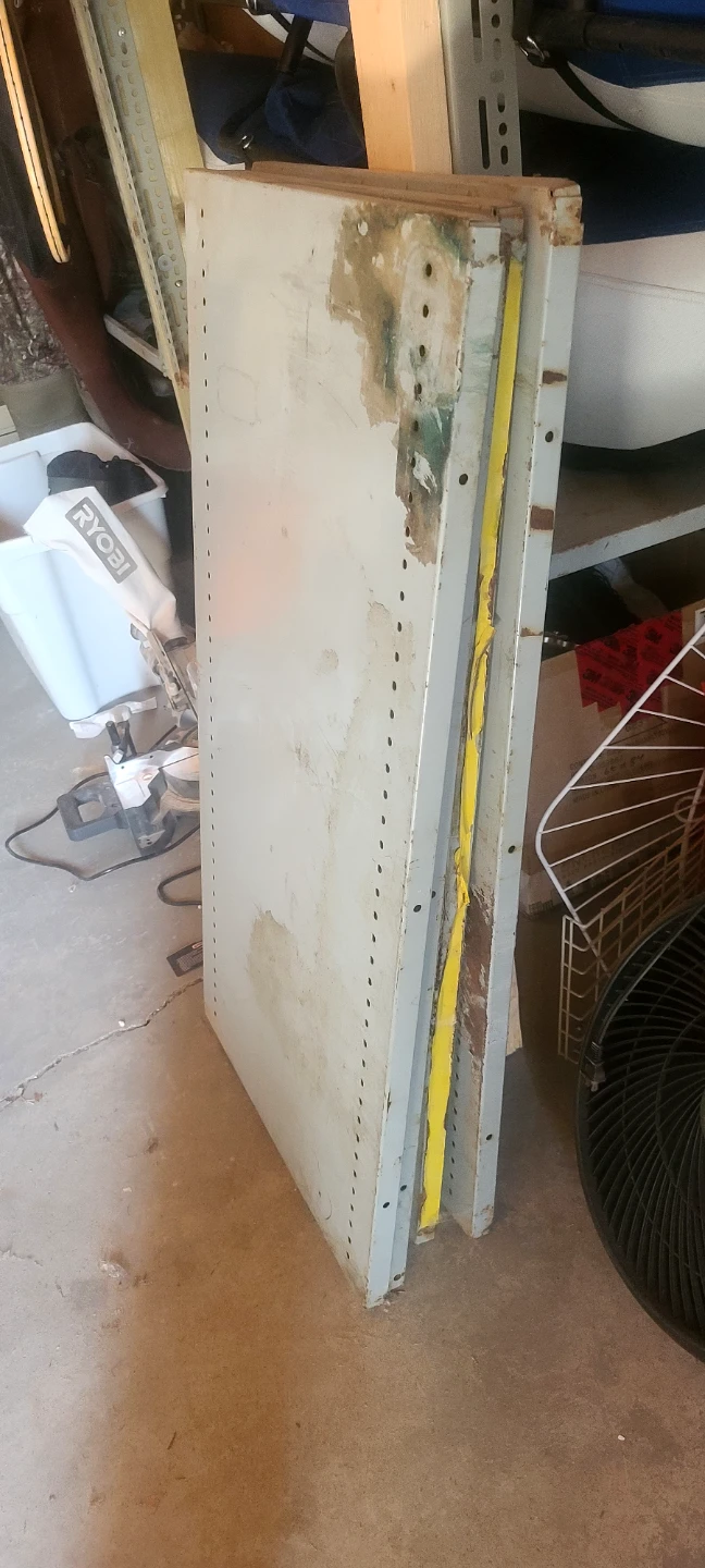Four Metal Shelf Panels