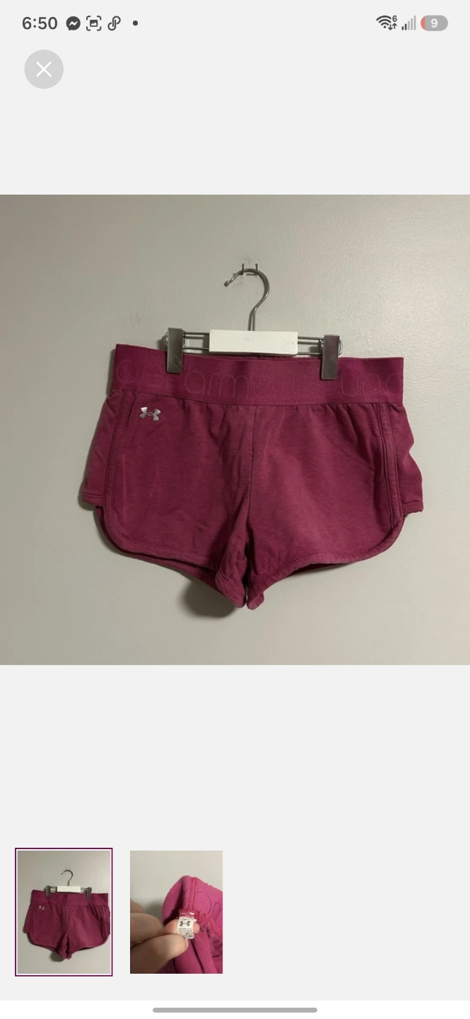 Under Armour Pink Running Shorts