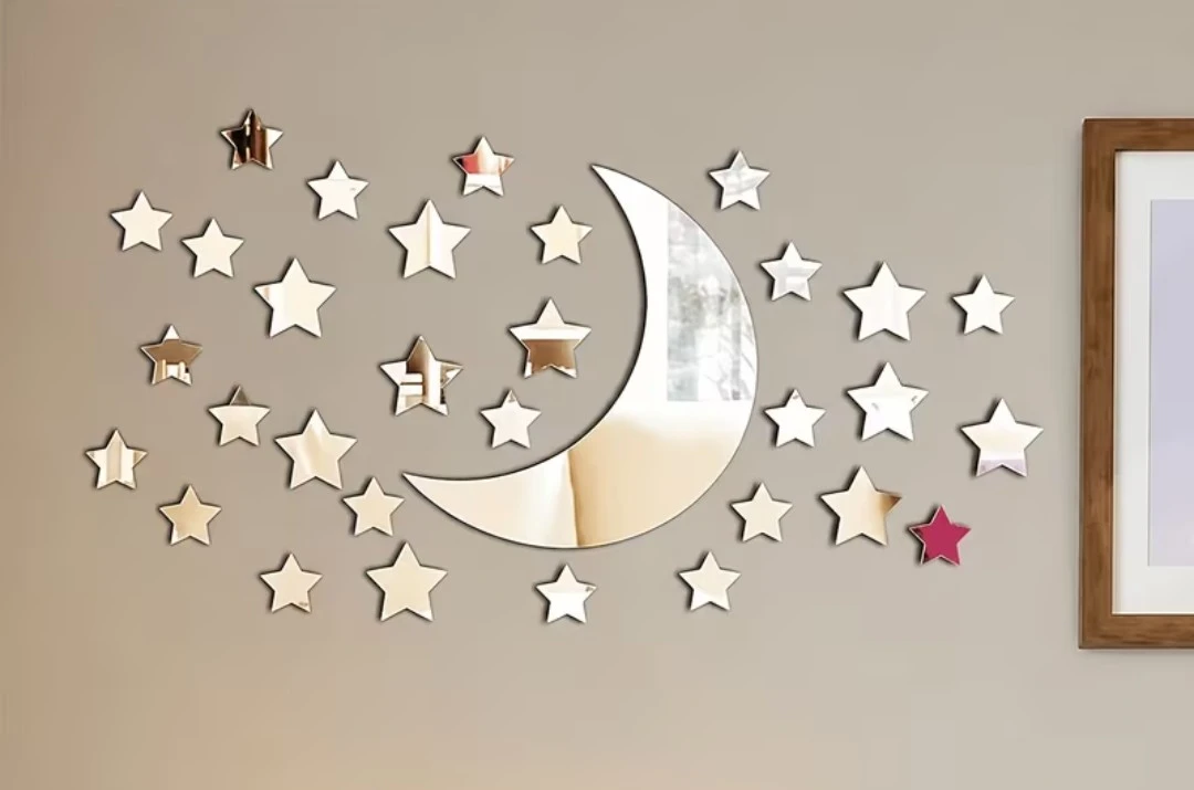 Moon and Stars Wall Decal Set 32 piece - photo 2