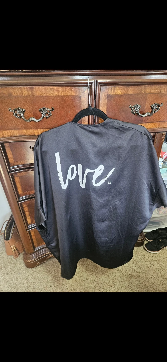 Victoria's Secret Black Satin Kimono Robe - photo 2