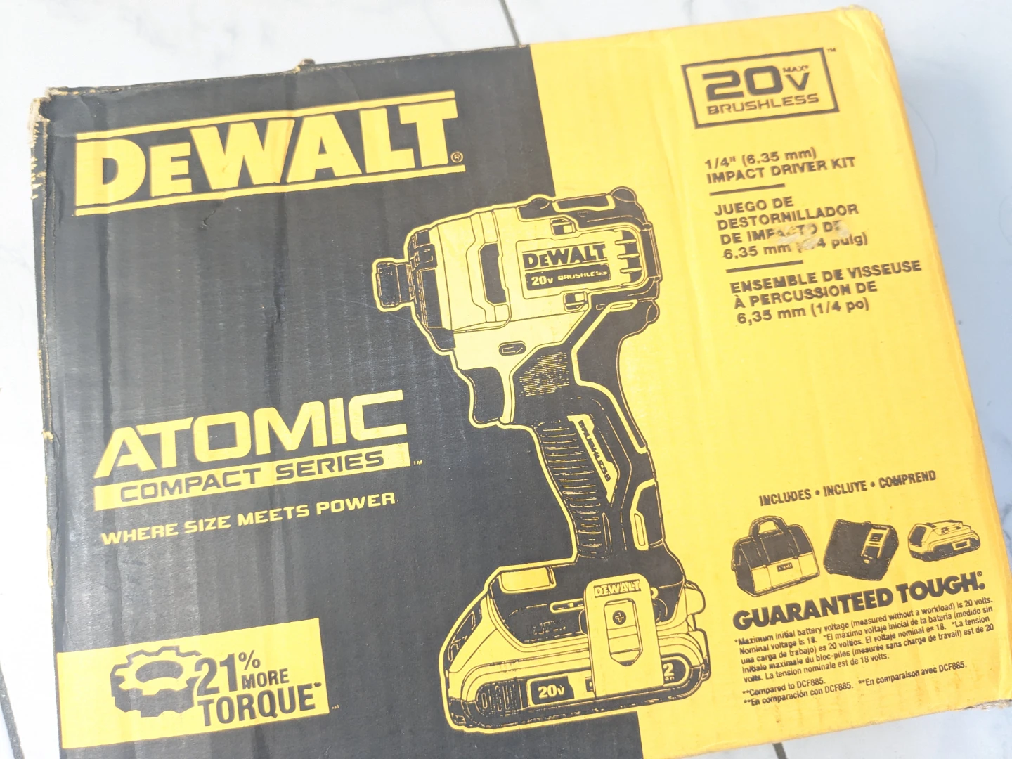 20V Max DeWalt ATOMIC Brushless Impact Drill Combo