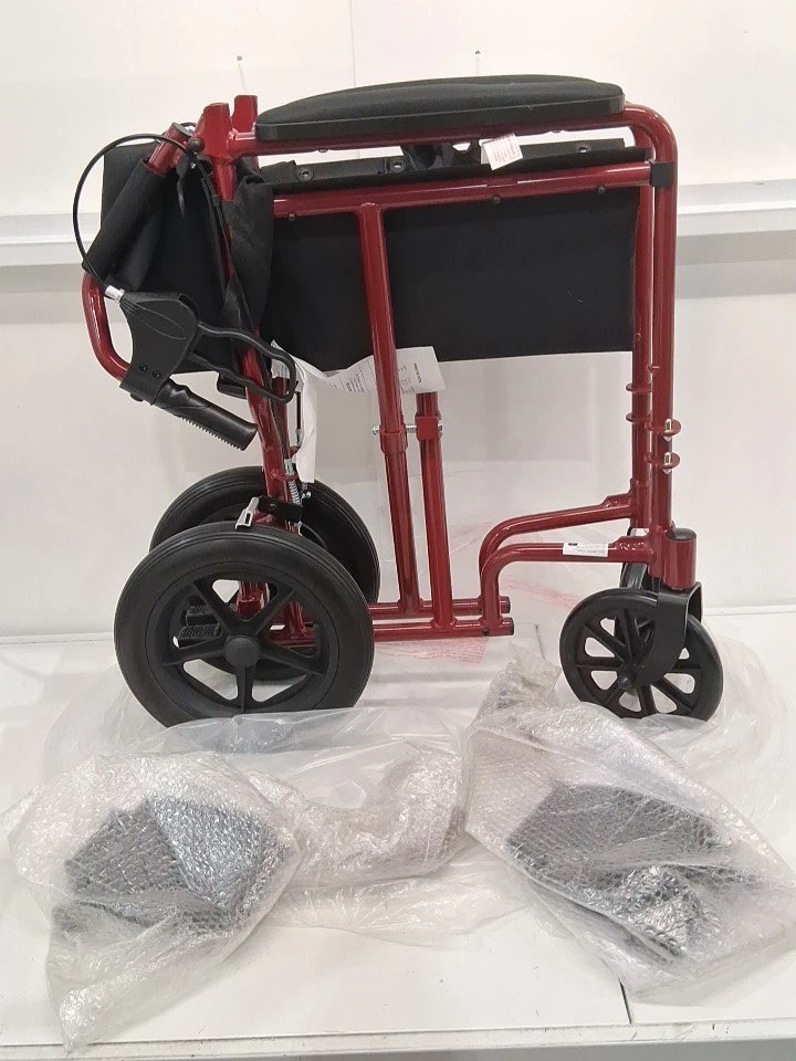 Medline Aluminum Transport Chair – 19” Seat - Wheelchair