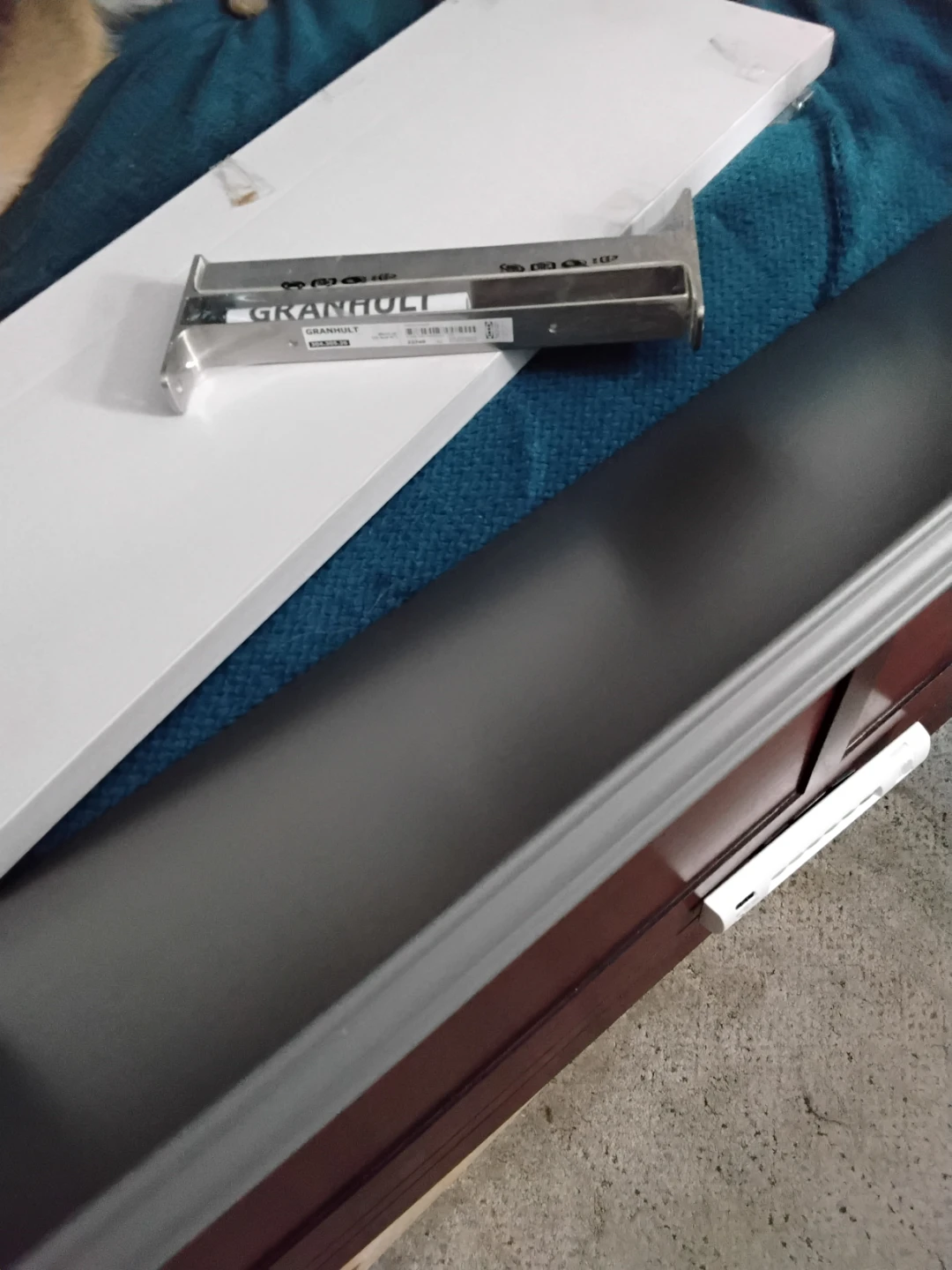 IKEA bracket plus shelf