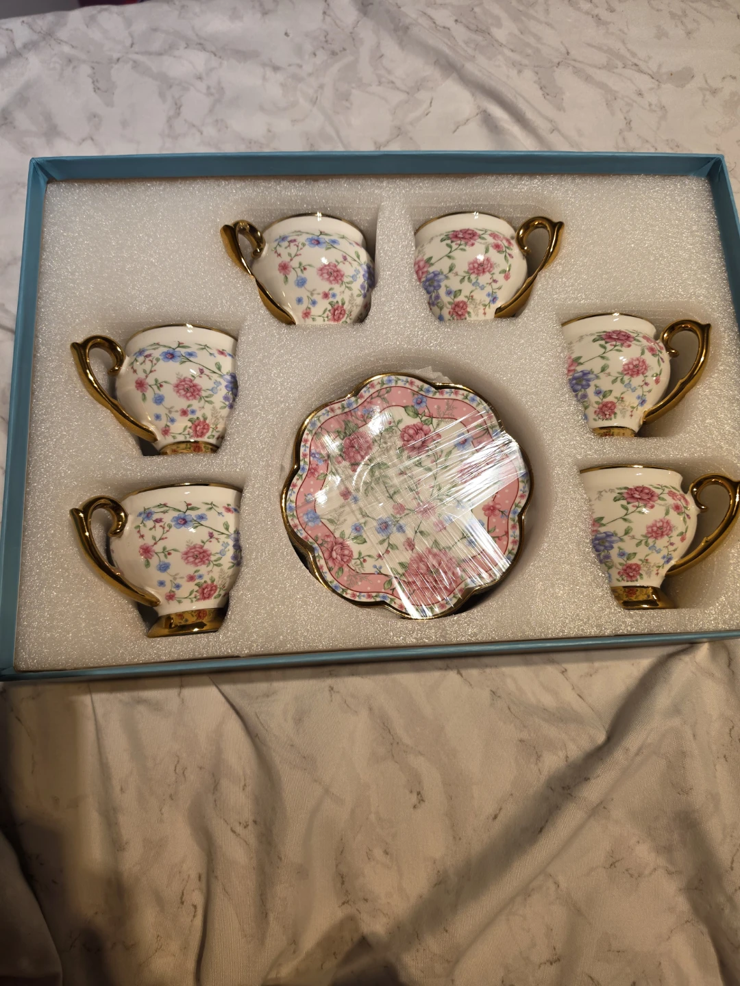 Tea Cup and Saucer Set - Floral Design