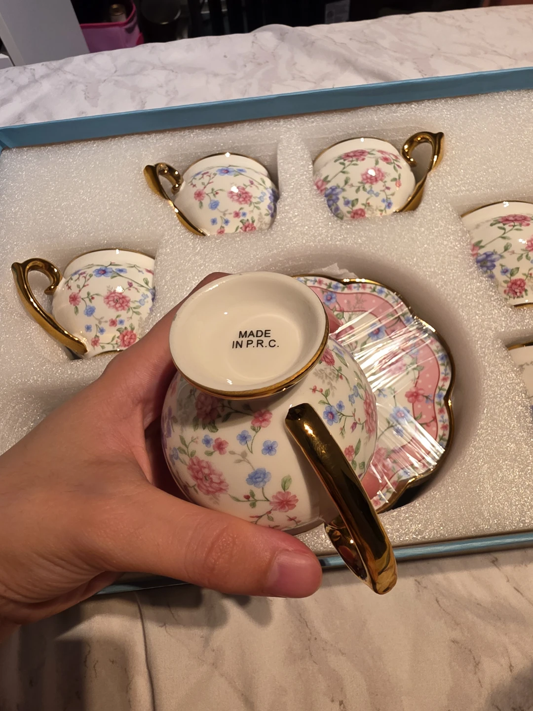 Tea Cup and Saucer Set - Floral Design - photo 4