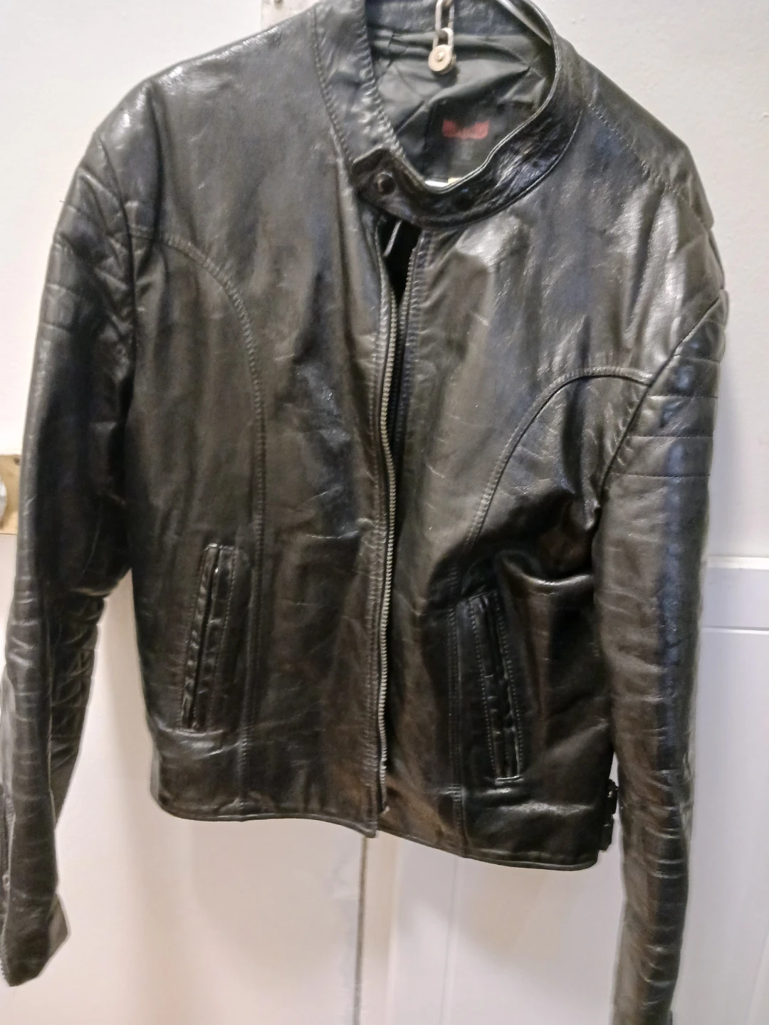 Golden Crown "Marlboro" Leather Motorcycle Jacket