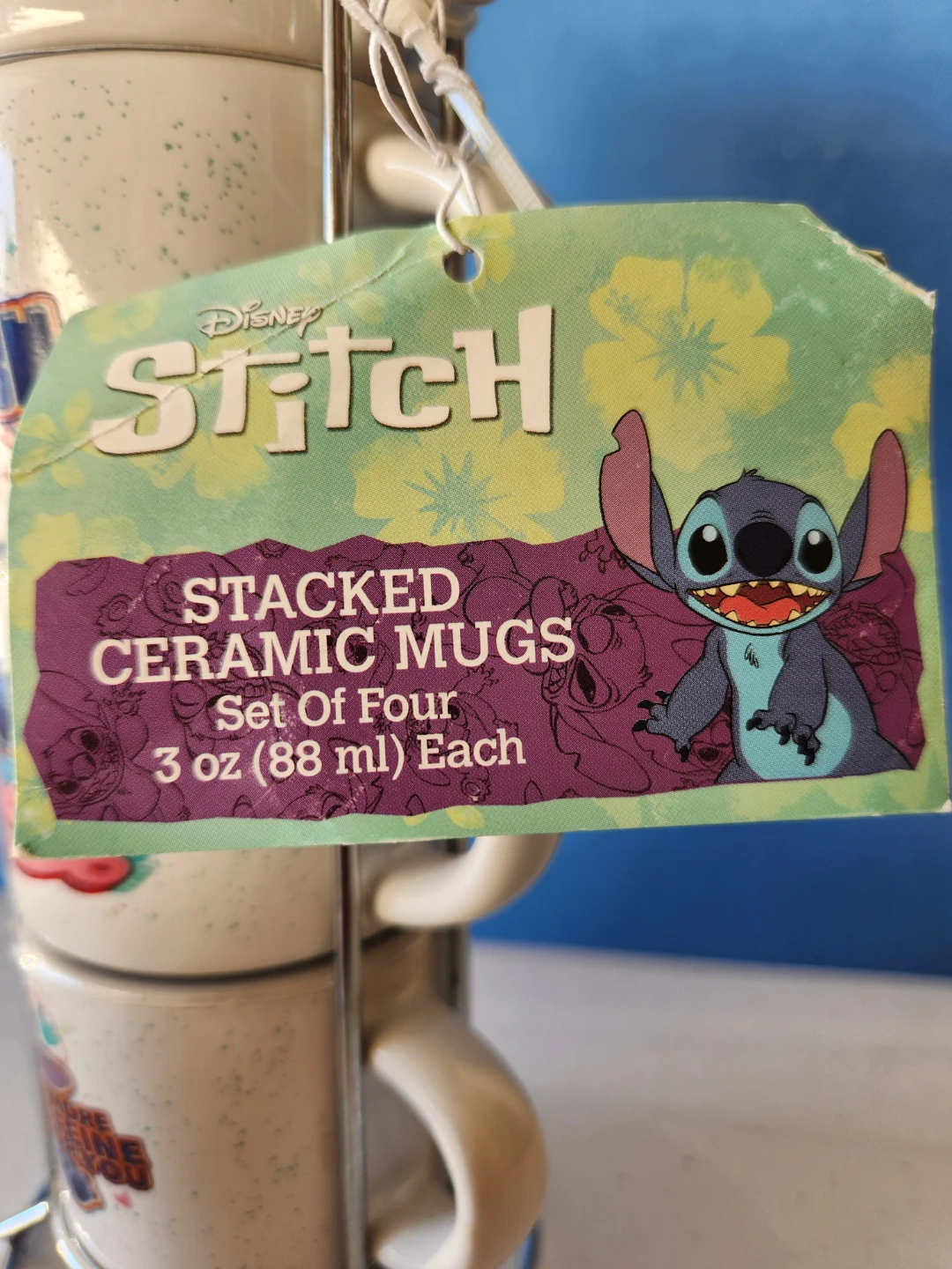 Disney Stitch Stacked Ceramic Mugs - Set of 4 - photo 2