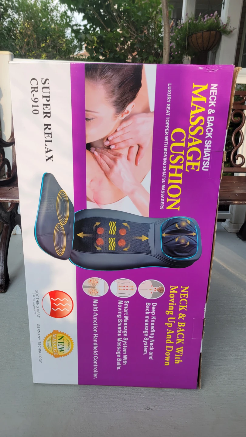 Super Relax Neck & Back Shiatsu Massage Cushion CR-910