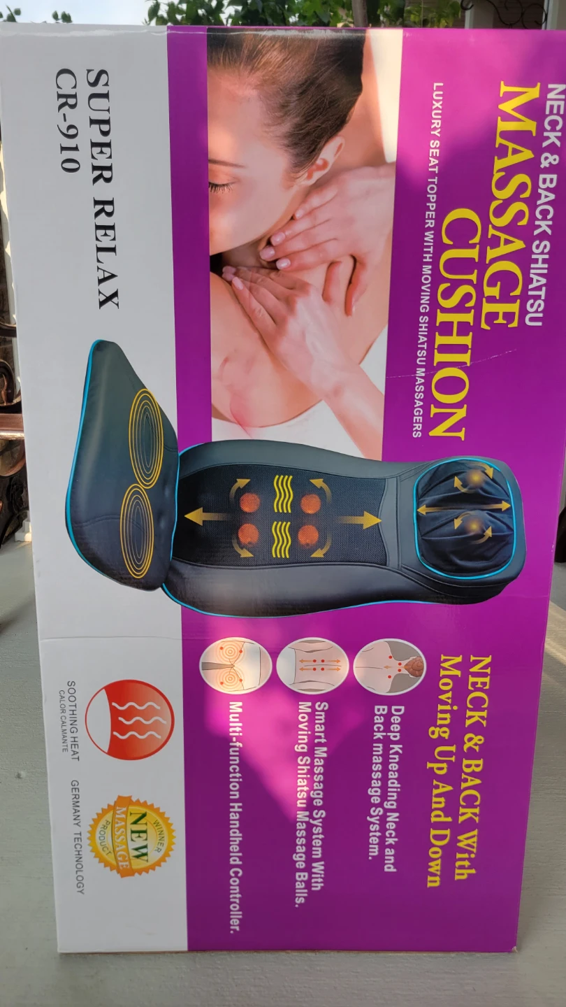 Super Relax Neck & Back Shiatsu Massage Cushion CR-910 - photo 3