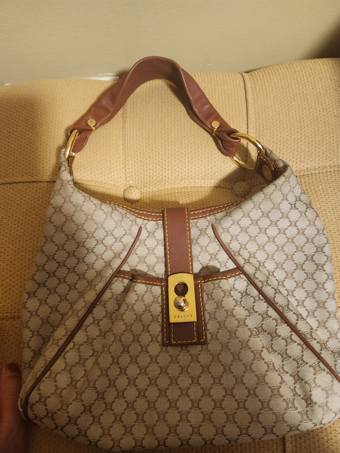 Celine Macadam Pattern Shoulder Bag