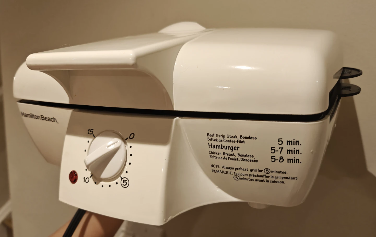 Hamilton Beach Express Grill White - photo 4