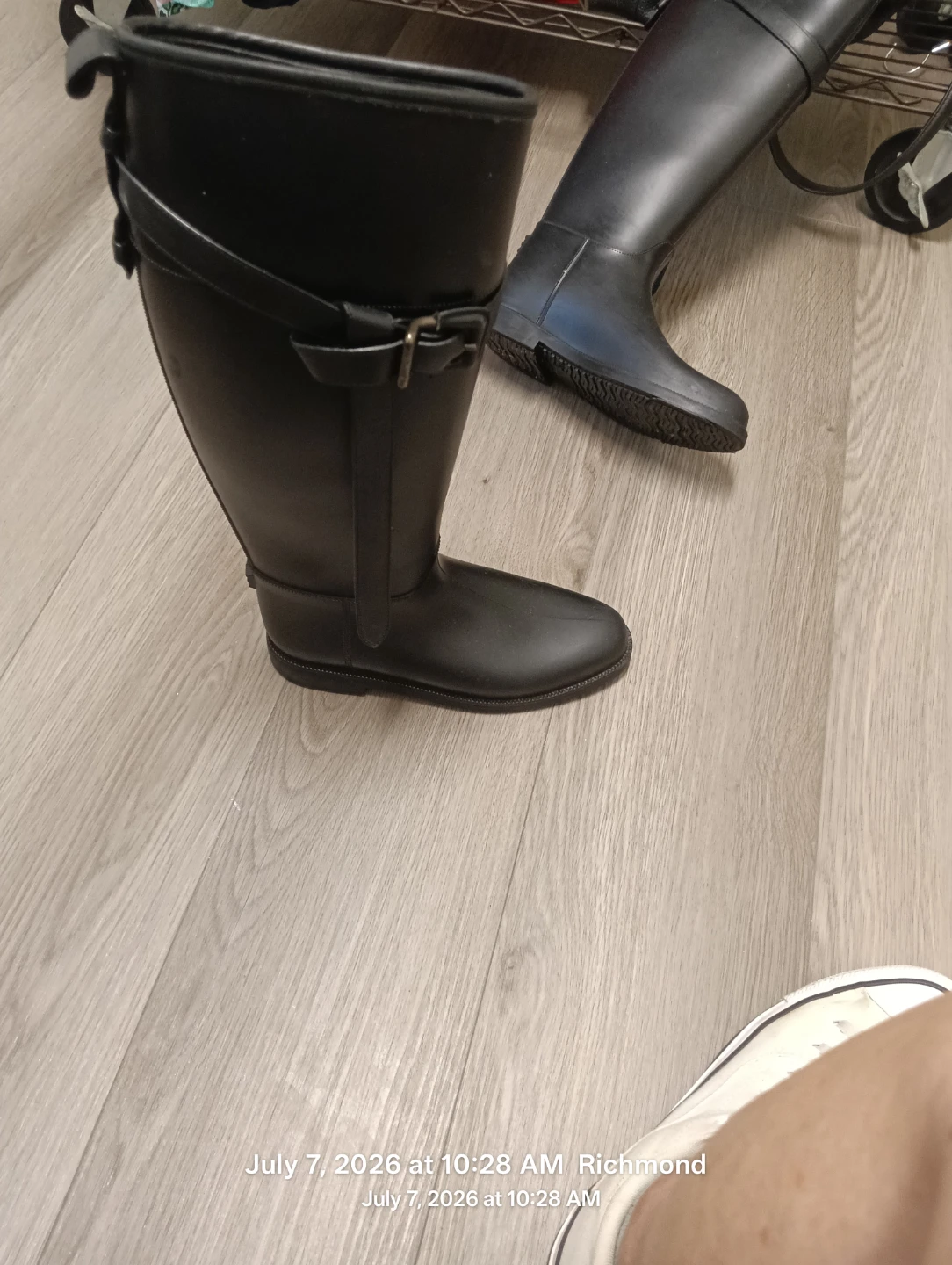 Burburry black Tall Rain Boots