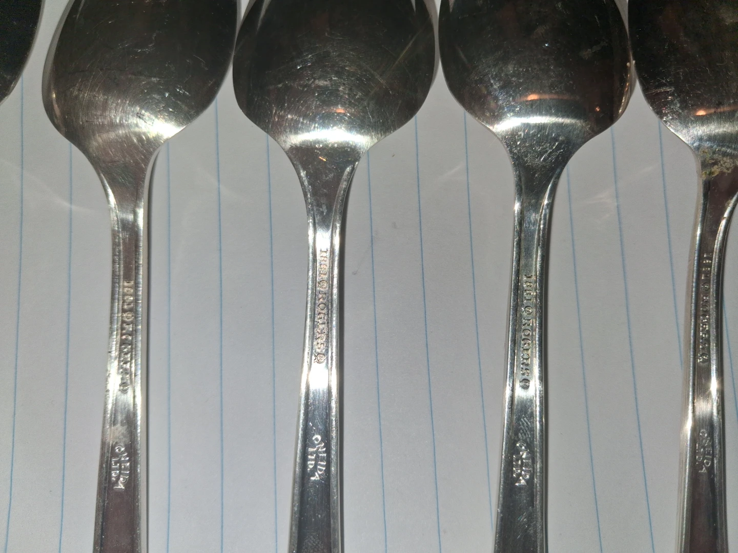 Set of 8 Silver Plated Spoons - photo 5