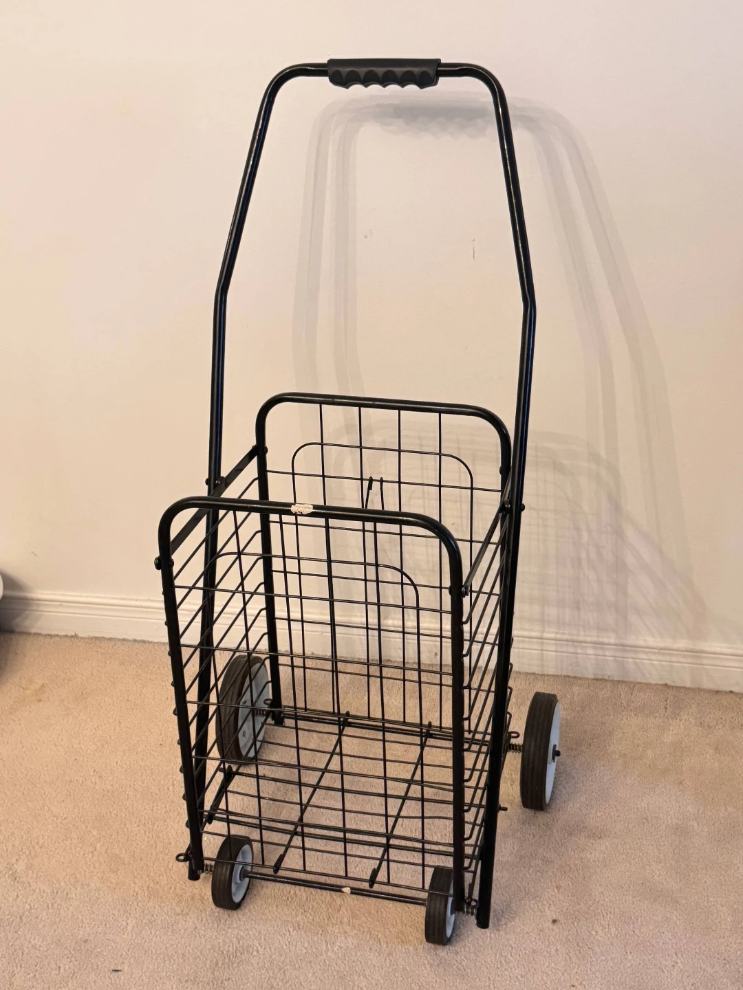 Black Metal Shopping Cart - photo 2