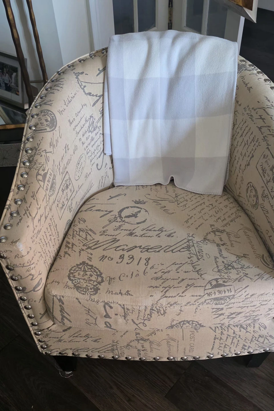 Accent Chair - French Script Pattern - photo 2