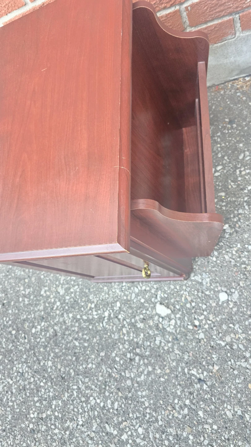 Wooden Magazine Rack with Cabinet - photo 2