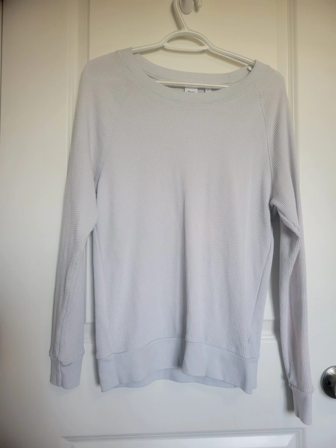 Tna Long Sleeve Waffle Knit Top