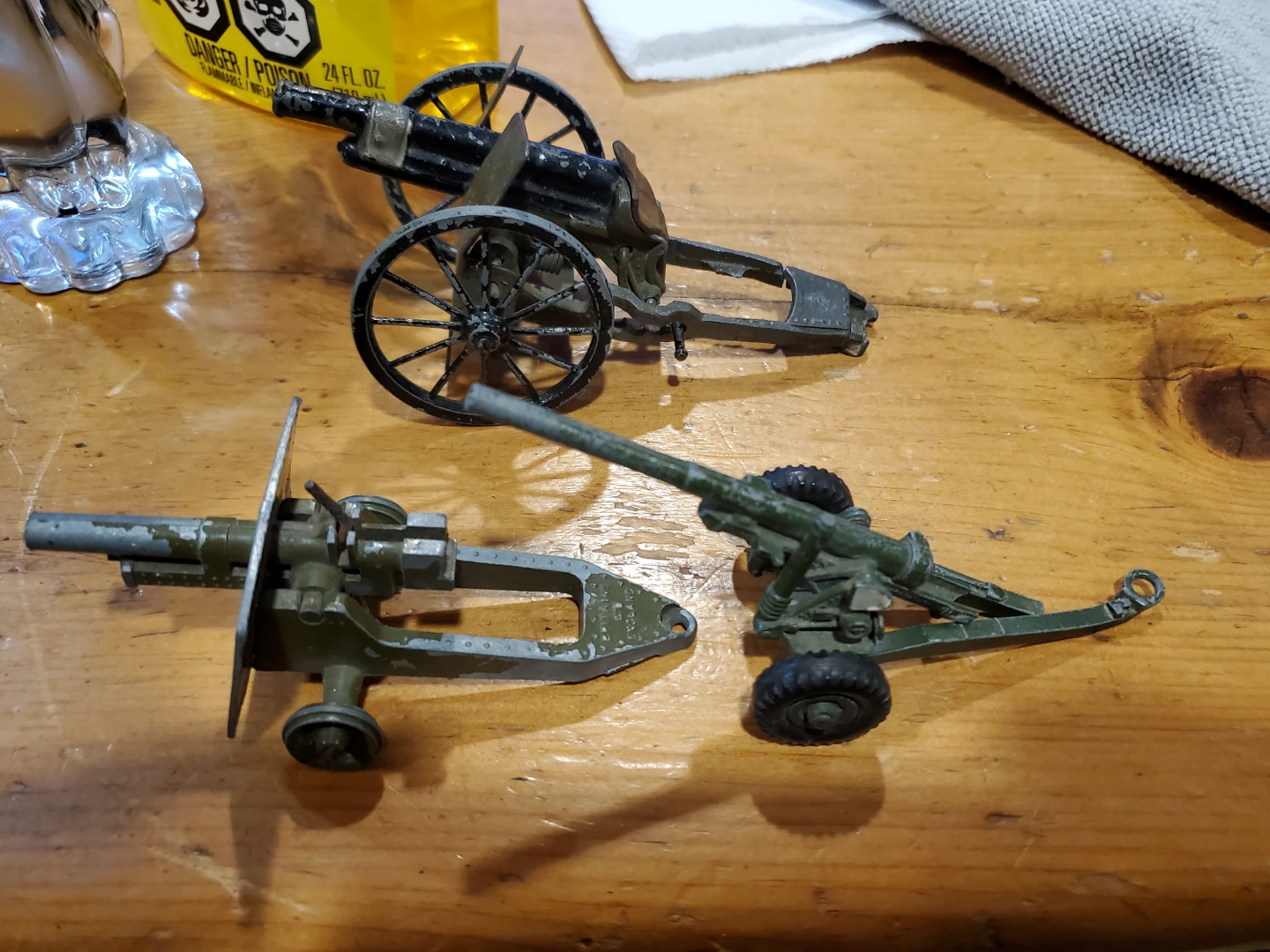 1950s dinky toys. Vintage Toy Cannons Set