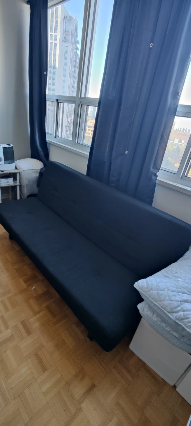 Black Futon Sofa Bed - photo 4