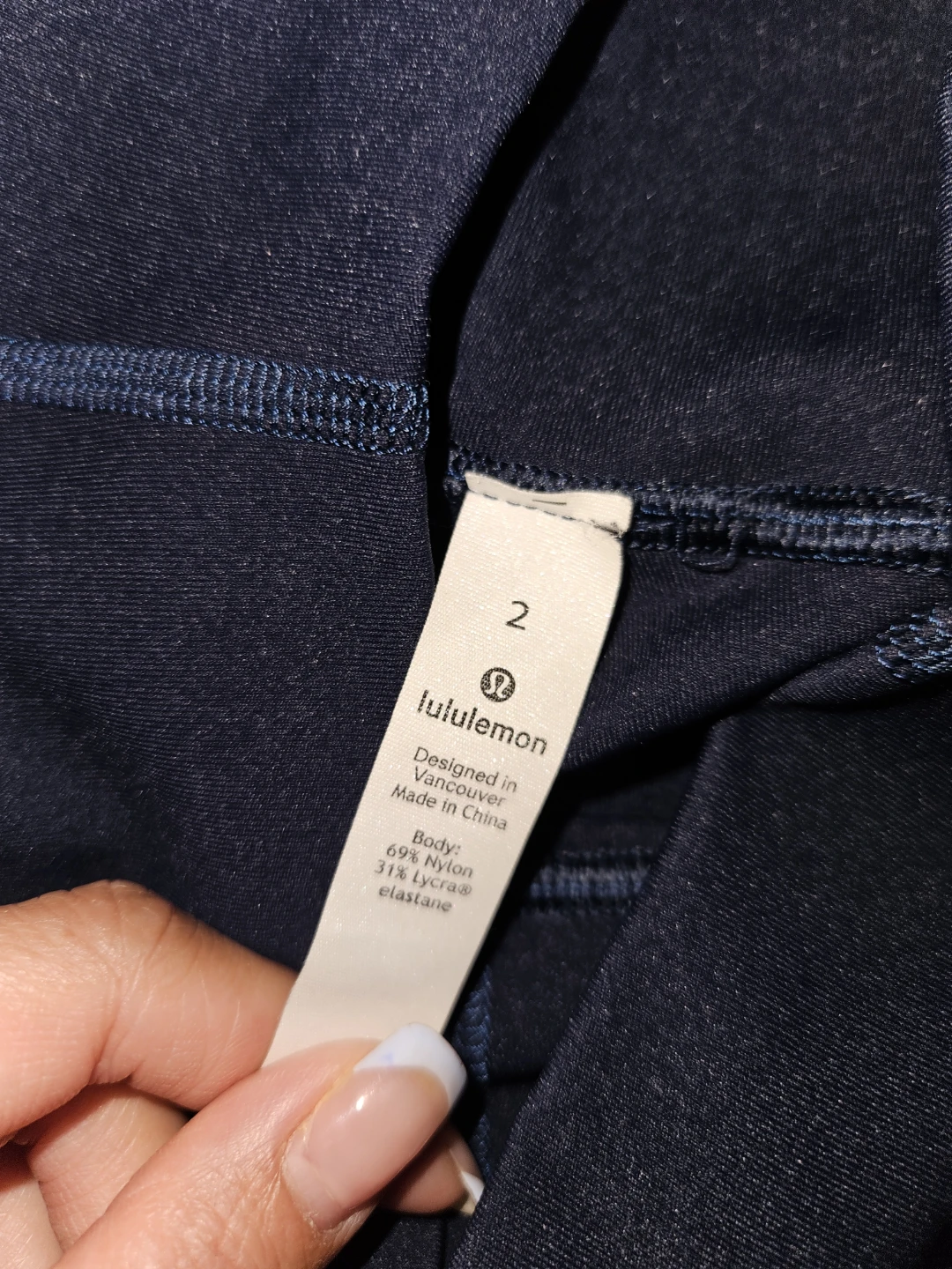 Lululemon Navy Blue Leggings Size 2 - photo 5
