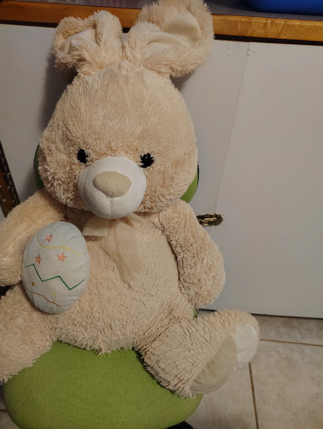 Plush Bunny with Easter Egg