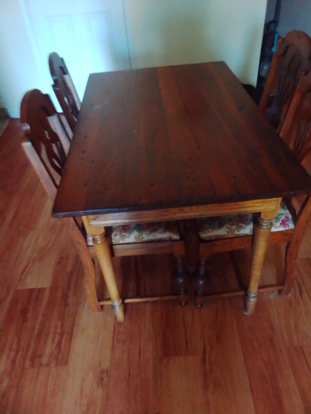 Wooden Dining Table and Chairs Set