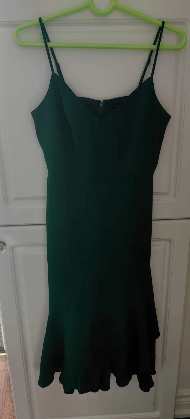 Emerald Green Spaghetti Strap Dress