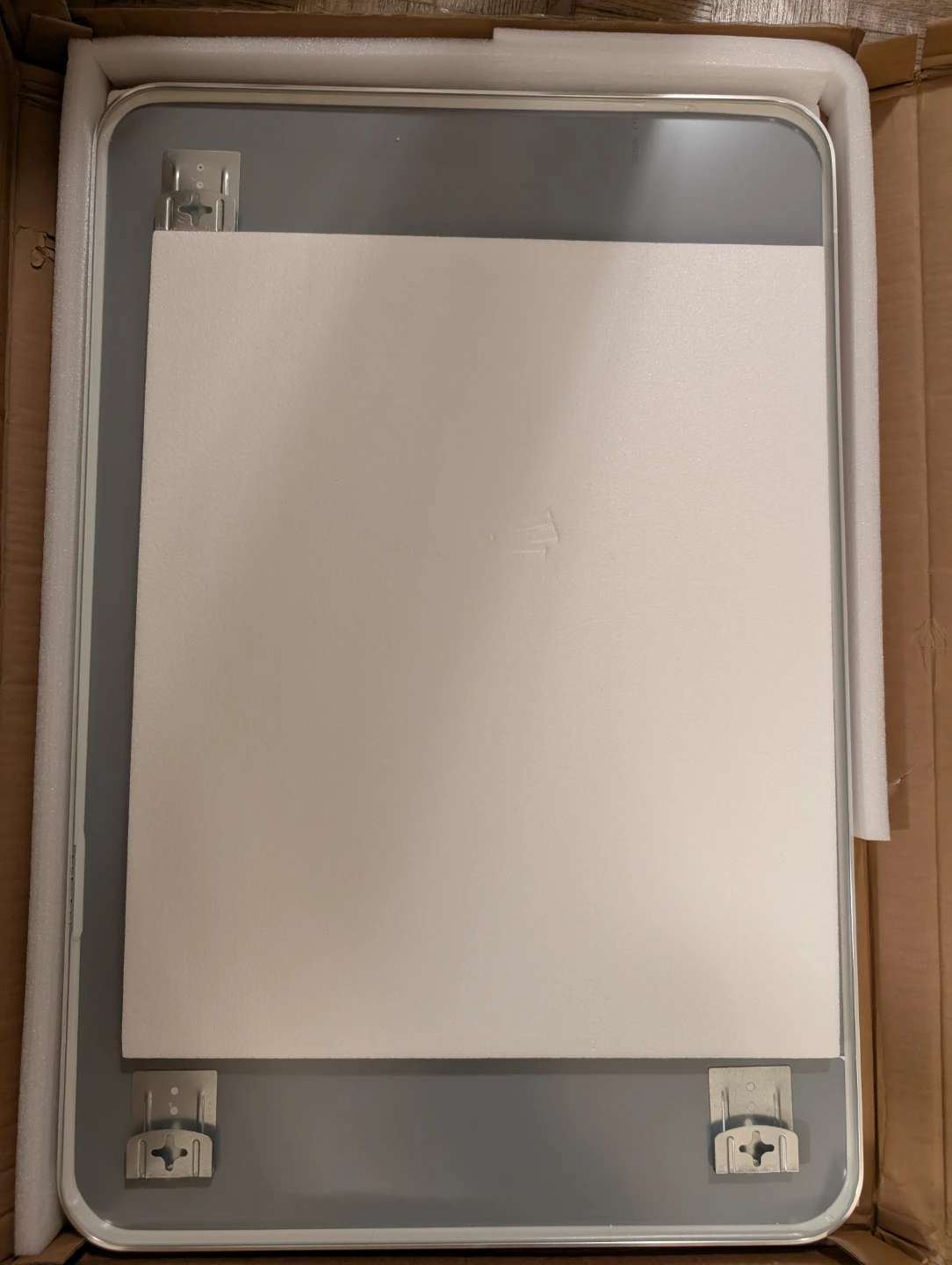 Rectangular Bathroom Mirror with Silver Frame - photo 3