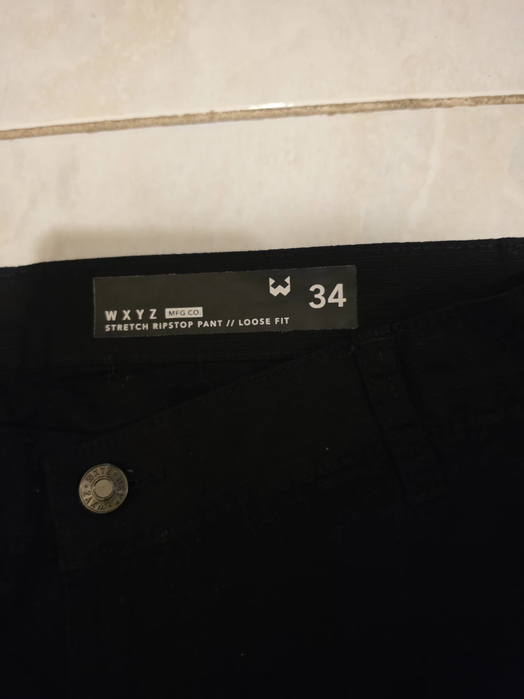 (New) WXYZ Stretch Ripstop Pants - Black - Size 34 - photo 2