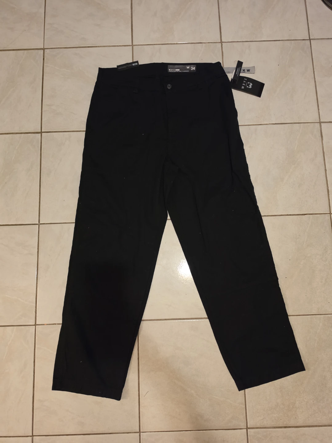 (New) WXYZ Stretch Ripstop Pants - Black - Size 34 - photo 3