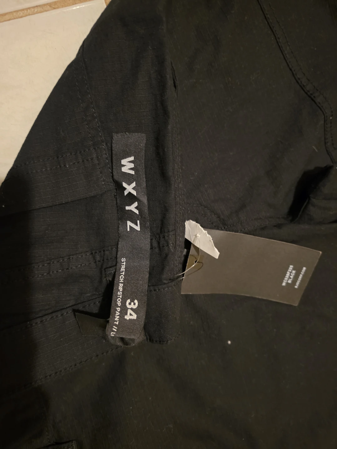 (New) WXYZ Stretch Ripstop Pants - Black - Size 34 - photo 5