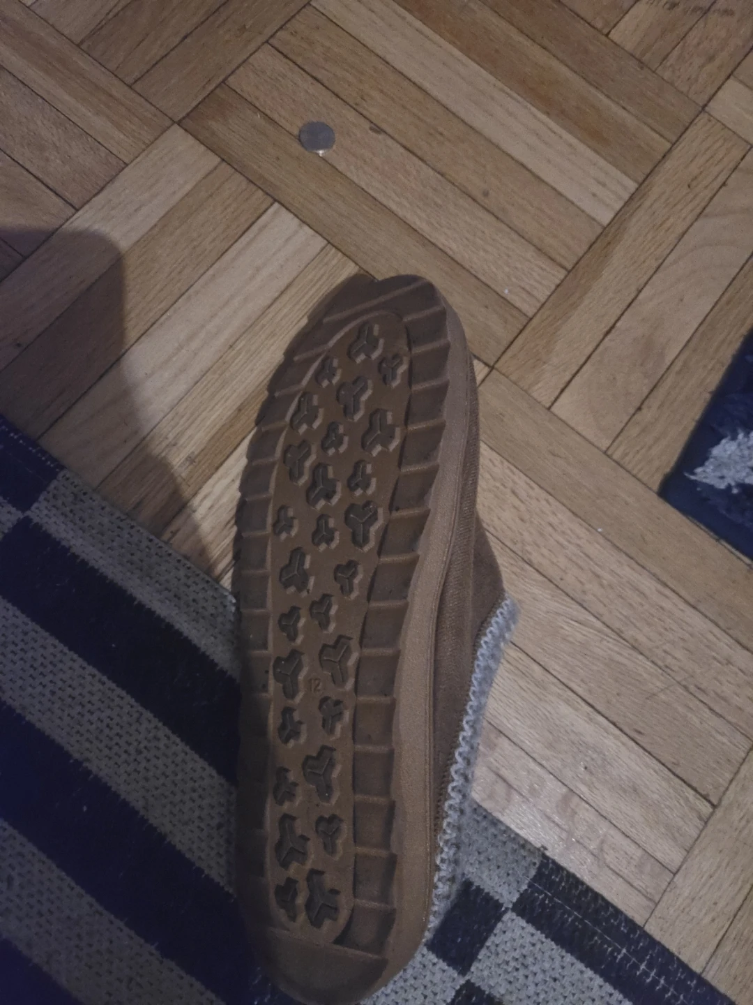 Brown Suede Slippers - Size 7 - photo 2