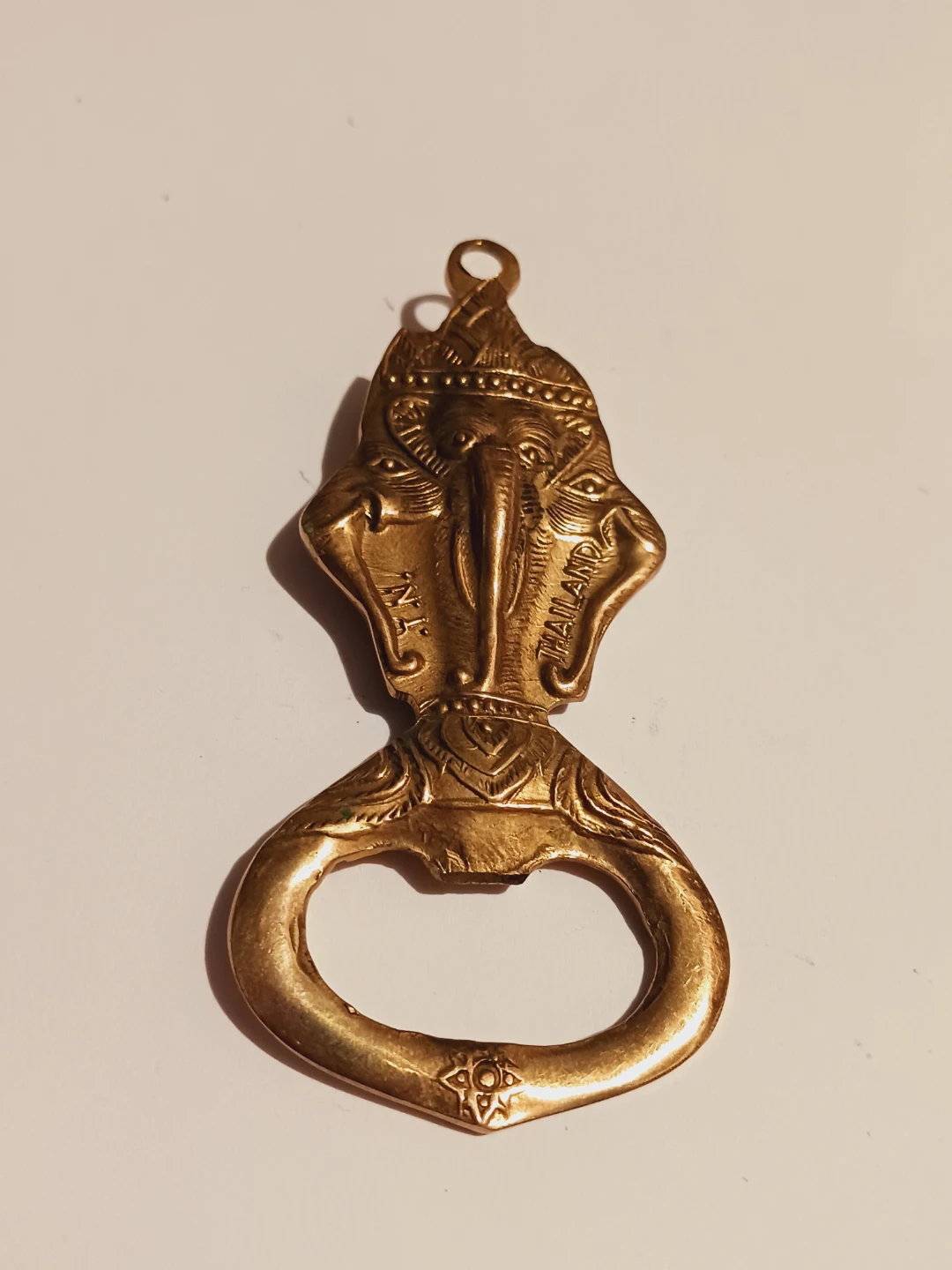 Beautiful Brass Elephant Bottle Opener - photo 2
