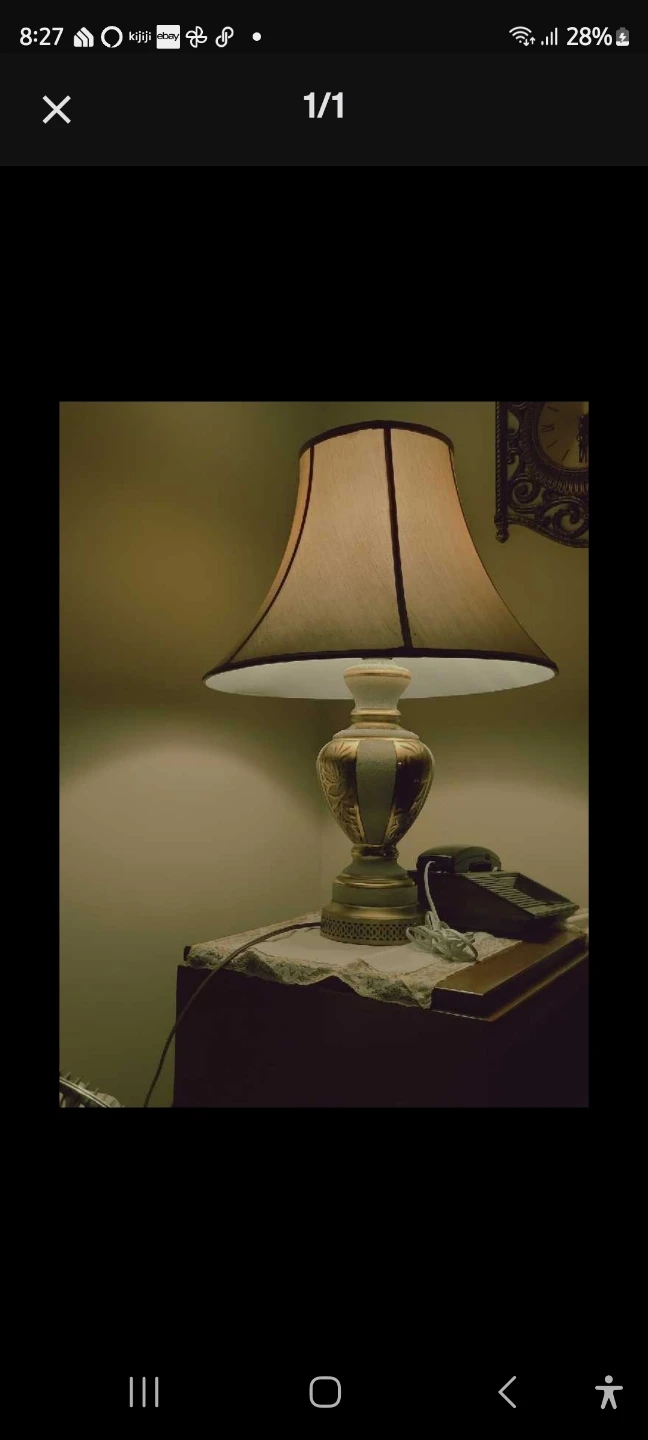 Table Lamp with Decorative Base