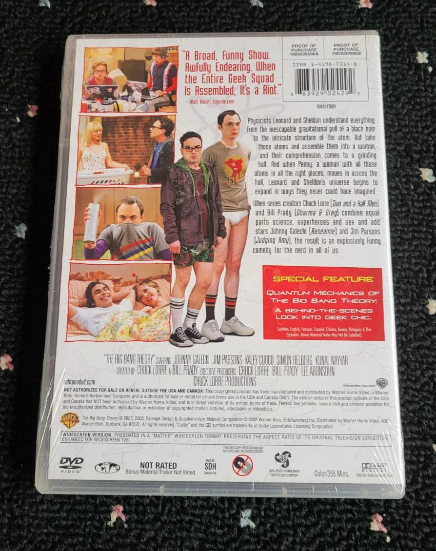 The Big Bang Theory: The Complete First Season DVD - photo 2