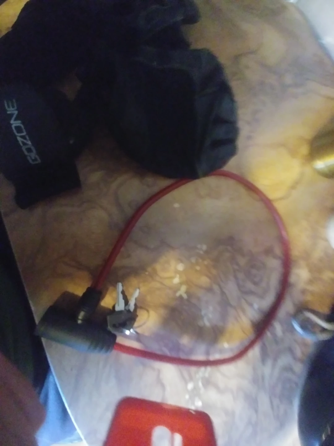 GOZONE Bicycle Lock with Keys & Biking workout gloves - photo 2