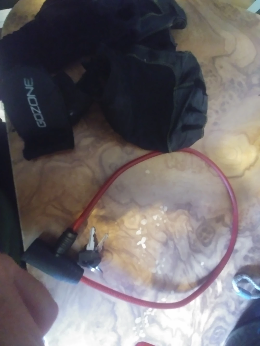 GOZONE Bicycle Lock with Keys & Biking workout gloves - photo 3