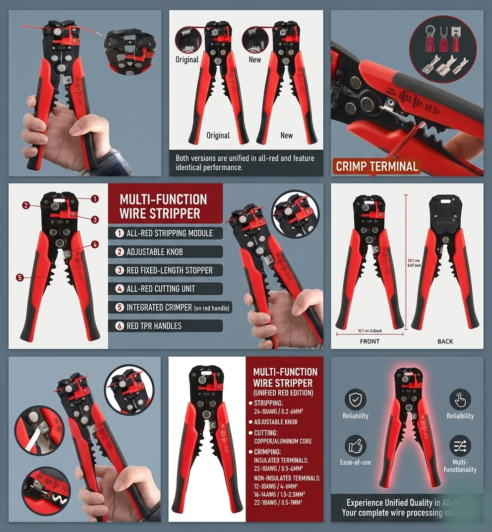 Multi-Function Wire Stripper and Crimper