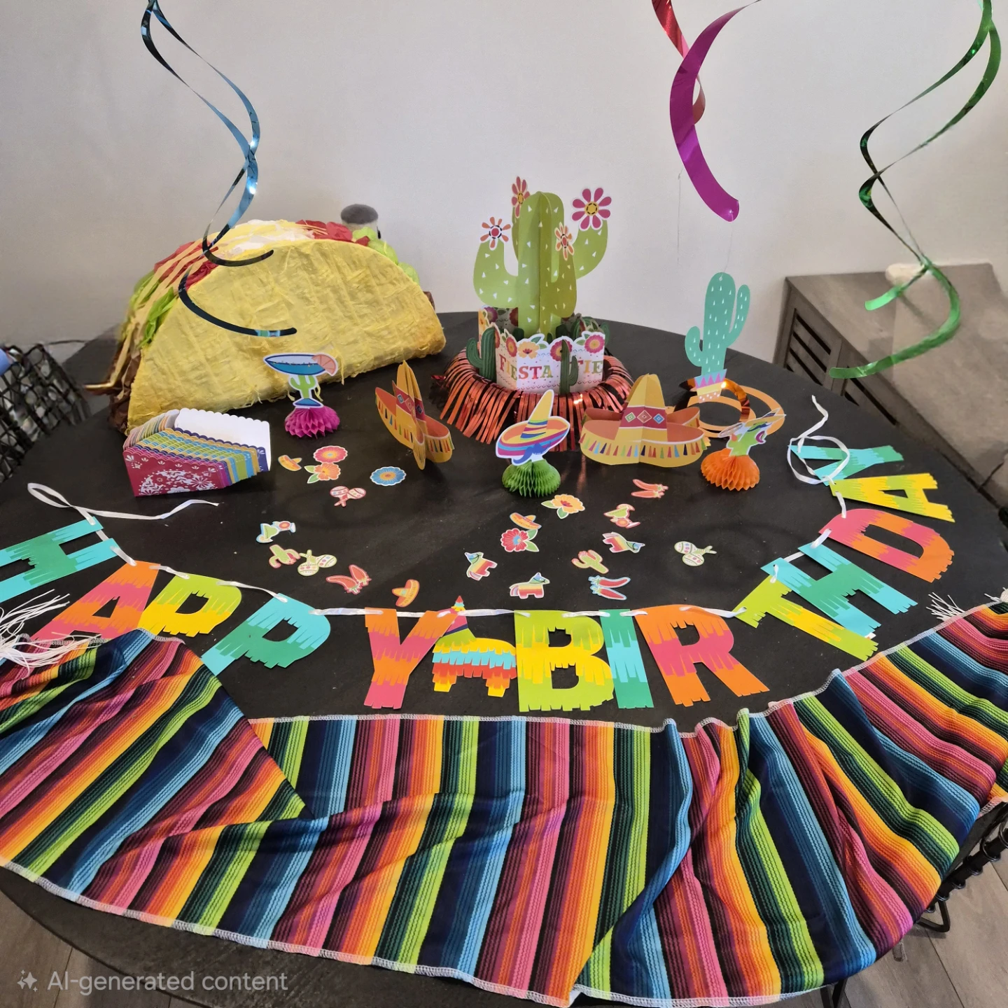 Fiesta Taco Birthday Party Decor Set