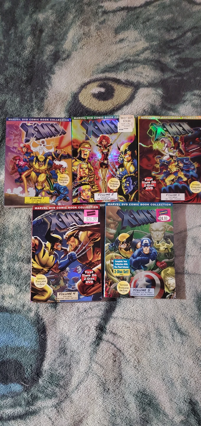 Marvel X-Men DVD Comic Book Collection Volumes 1-5