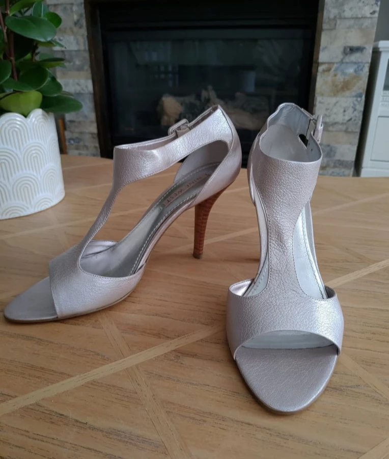 Nine West Jendavi Silver Leather Heels - photo 2