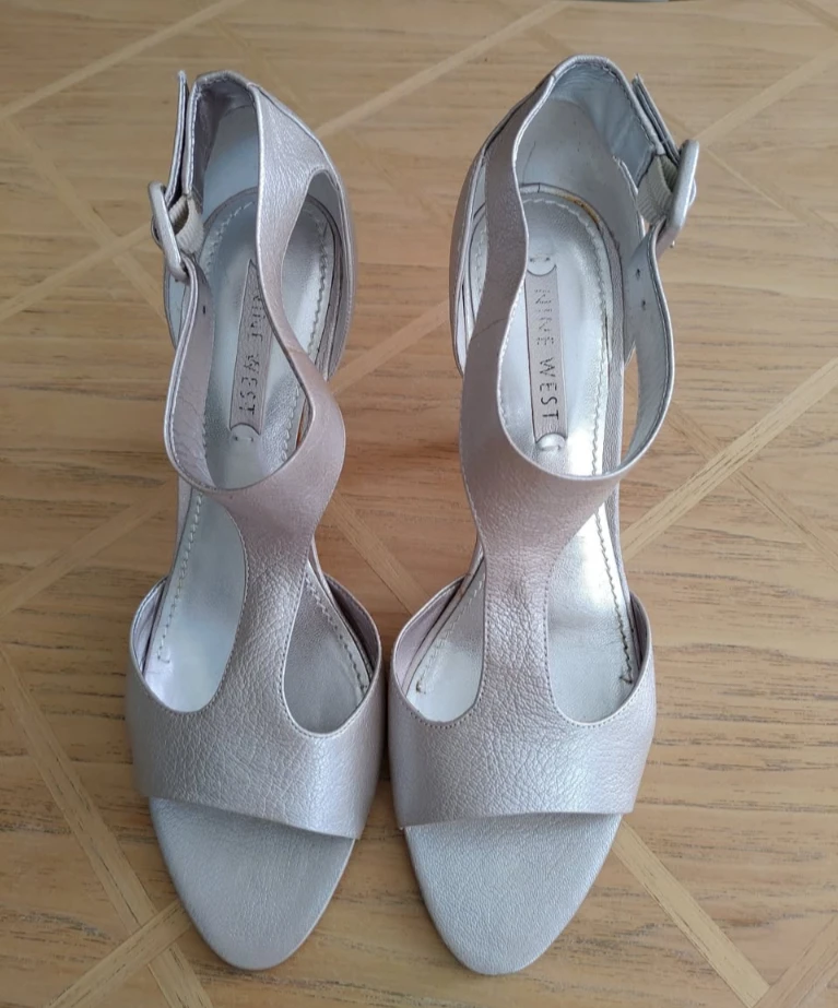Nine West Jendavi Silver Leather Heels - photo 3