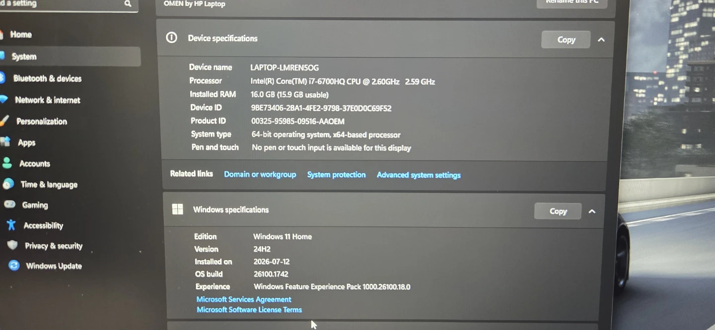 2000 GB  / 16 GB RAM  OMEN Gaming Laptop - CARBON fiber caseing - photo 5