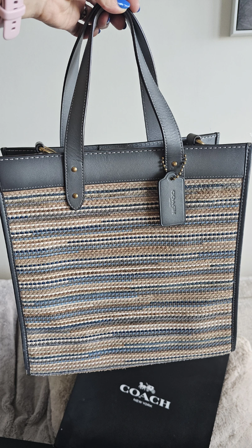 Coach Woven Tote Bag
