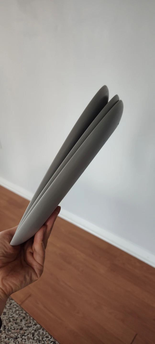 Set of 3 Grey Plastic Plates - photo 2