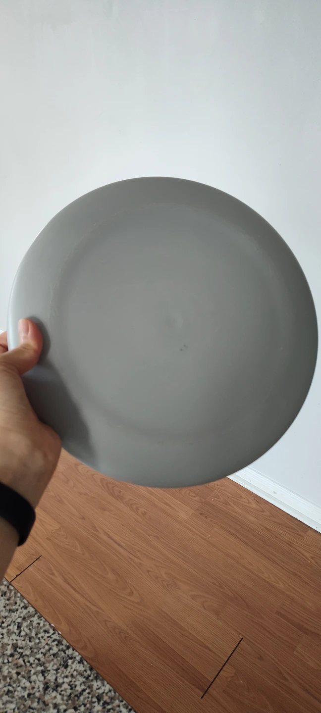 Set of 3 Grey Plastic Plates - photo 4